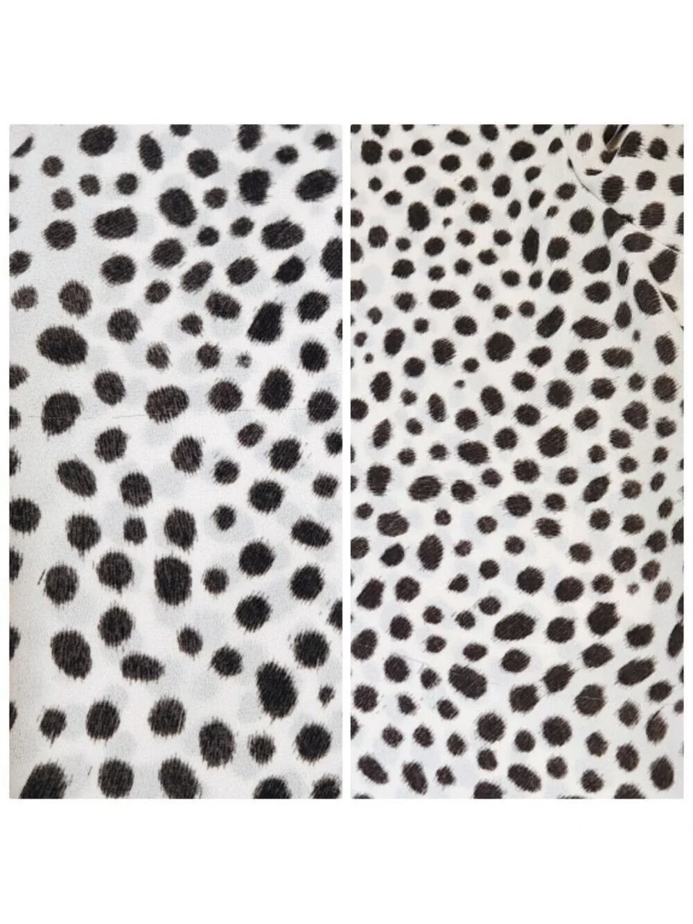 Ann Taylor LOFT White Black Dot Woven Blouse Small